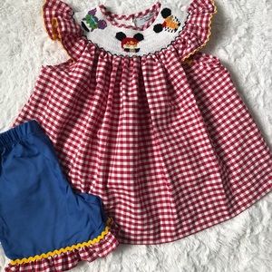 Smocked Toy Story Short Set
